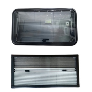 Accessoires pour <span class=keywords><strong>camping</strong></span>-<span class=keywords><strong>car</strong></span>, fenêtre de caravane en aluminium 900x450mm avec moustiquaire plissée et rideau pour remorque, <span class=keywords><strong>camping</strong></span>-<span class=keywords><strong>car</strong></span>, fourgonnette - Product Image 1