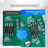 Penguat Headphone Mini HA800 Berbahan Logam, Pengontrol Volume Stereo Delapan Kanal dengan Desain Portabel