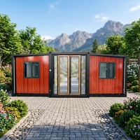 Casa Contenedor Prefabricada Expandible de 20 pies/40 pies, Casa Plegable Portátil, Mini Casa de 2, 3 o 5 Dormitorios con Sala de Estar