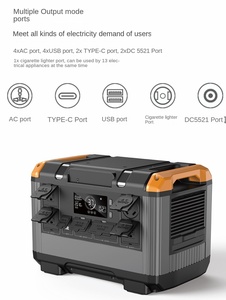 2400W Portable 220V Battery Power Supply AC Emergency Backup Home <b>Solar</b> <b>Generator</b> Station for Car Outdoor Use - Product Image 6