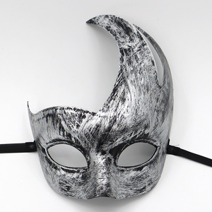 Máscara de plástico retro de media cara DAMAI para el Día de los Inocentes, máscara vintage de jazz para mascarada, máscara misteriosa para fiesta, disfraz de cosplay para hombres - Product Image 2