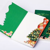 Cuaderno de Papel Tallado en 3D con Logotipo Personalizado, Venta al por Mayor, Diseño Creativo, Regalo de Navidad para Niños, Papelería Corporativa Festiva, PP