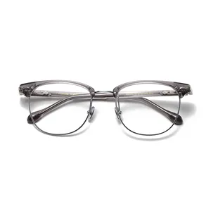 Benyi 2024 ultimi occhiali da vista di tendenza ottica alla moda di design di moda di lusso mezzo telaio occhiali da lettura per gli uomini e le donne