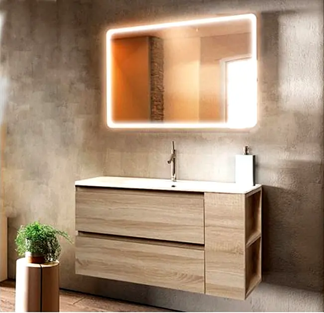 Phòng tắm tường treo mặc quần áo gương rửa bồn rửa phần không thấm nước Gương tủ vanities hiện đại