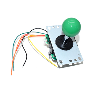# CKX10177 Joystick de palo largo verde de 5 pines y 8 vías con bola multicolor <span class=keywords><strong>para</strong></span> máquina de juegos de arcade, consola <span class=keywords><strong>Pandora</strong></span> Box - Product Image 1