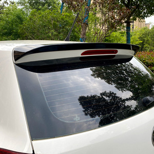 สปอยเลอร์หลังรถยนต์ Volkswagen Polo MK5 6R 6C สีดำเงา ลายคาร์บอนไฟเบอร์ วัสดุ ABS ทรง Ducktail ปี 2009-2017 - Product Image 1