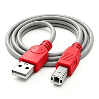 Cable USB 2.0 A a B de Alta Velocidad Qiulink, Resistente, para Impresoras, Escáneres, Controladores MIDI e Impresoras de Oficina