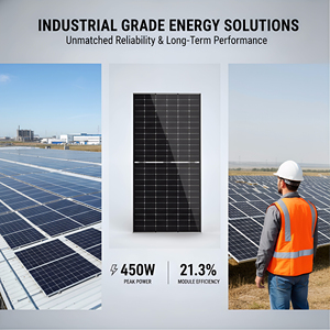 Ginza All Black Split IP65 CAN Hybrid <b>Grid</b> Solar Monocrystalline PV Module 10-20Kw for <b>Wall</b>-Mounted System High Quality - Product Image 3