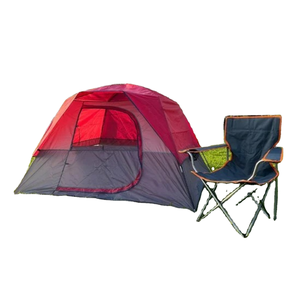 Tente double couche en fibre de verre Oxford à montage rapide, une chambre, quatre saisons, pour base de camping prolongée et secours prolongés - Product Image 1