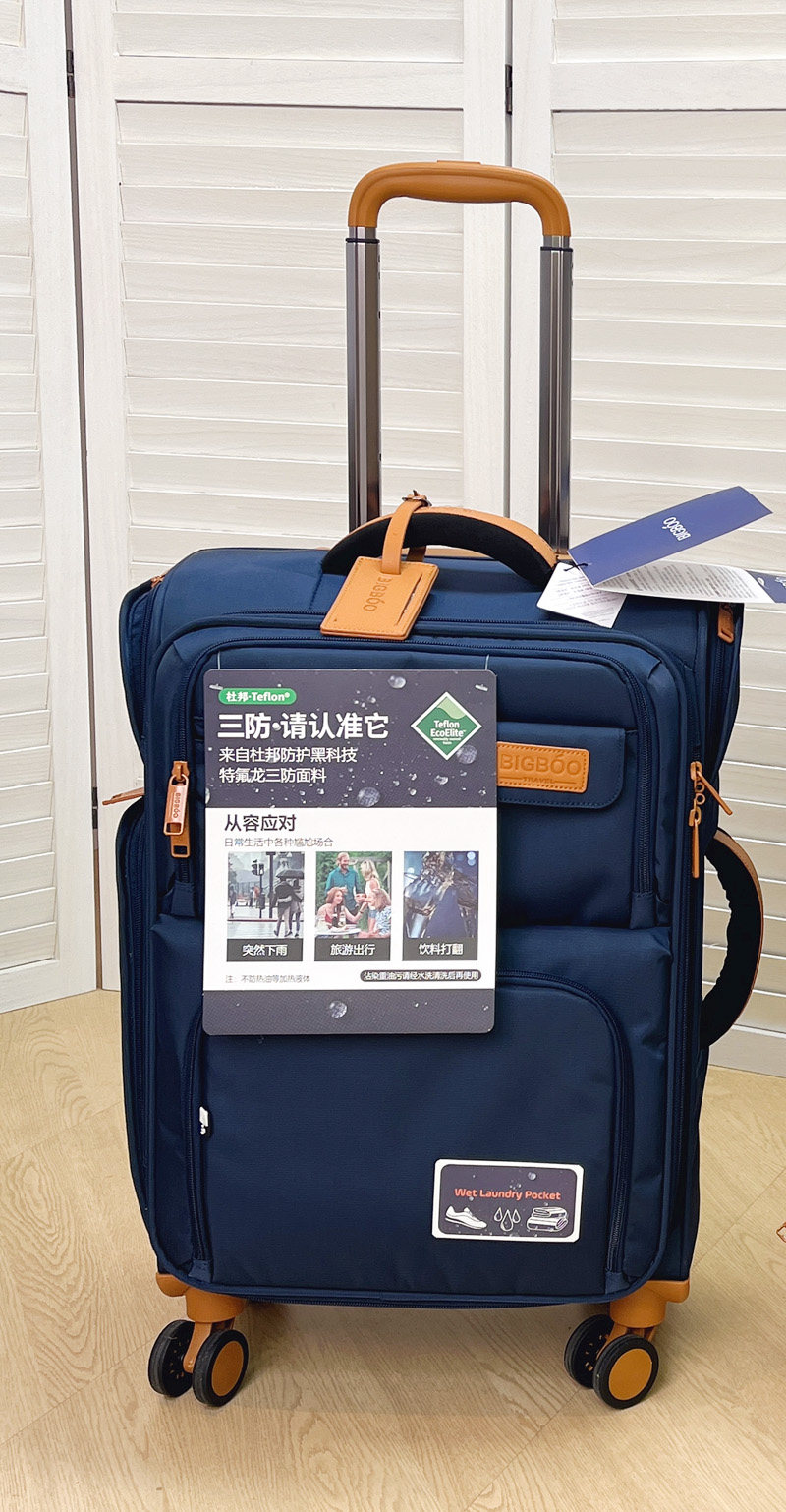 Valise simple bleu foncé