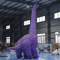 Ballon de dinosaure géant aux couleurs personnalisées, dinosaure gonflable à long cou à vendre