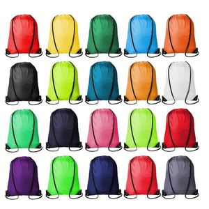 Custom Waterproof Travel Promotional Polyester Gym <b>Drawstring</b> <b>Backpack</b> Gym <b>Drawstring</b> Bags - Product Image 1