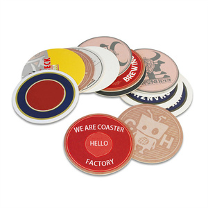 Posavasos de Papel Personalizados con Diseño de Logotipo, Ecológicos, Estilo Nórdico, Absorbentes de <span class=keywords><strong>Agua</strong></span>, para Oficina, Hotel, Té, Cerveza - Product Image 1