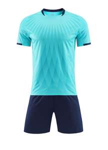 定制男女青年足球训练服，带高品质标志足球服 - Product Image 4