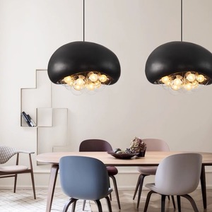 Lámpara Colgante LED de Estilo Nórdico Wabi-Sabi, Altura Ajustable, Regulable, para Comedor, Iluminación Creativa y Única para Dormitorio - Product Image 1