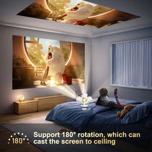 Topleo Livraison Gratuite HY300 Pro Mini Vidéoprojecteur Hifi avec Haut-parleur Projecteurs Android Extérieur 4k Home Cinéma Vidéoprojecteur - Product Image 5