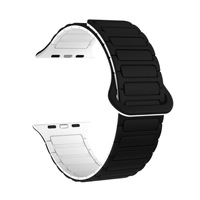 Bracelets de montre personnalisés en gros décontractés pour montres Ultra et SE, bracelet en silicone magnétique à trois perles