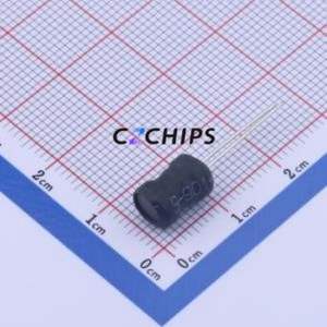 Inductor de Anillo de Color SH0608.101K / Componente de Orificio Pasante (THT), D7xL9.5mm 100uH 10% 260mOhm - Product Image 1