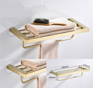 Nuevo juego de <span class=keywords><strong>accesorios</strong></span> de <span class=keywords><strong>acero</strong></span> <span class=keywords><strong>inoxidable</strong></span> de oro cepillado para <span class=keywords><strong>Baño</strong></span> - Product Image 2