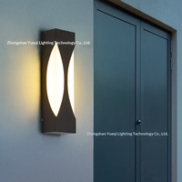 Lampe murale LED extérieure étanche en acier inoxydable pour cour, entrée, couloir, escalier, terrasse, balcon et hôtel