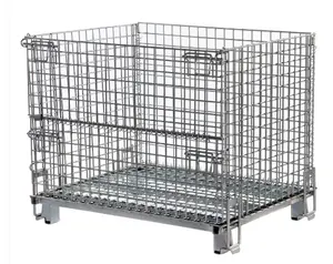 Cage Pallet Heavy Duty Metal Material Cages Wire Mesh Cage Steel Pallet Cages