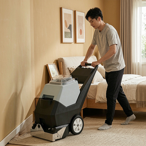 Nettoyeur de tapis portable de qualité commerciale avec réservoir de récupération de 30 L et réservoir de solution de 40 L pour le nettoyage des tissus d'ameublement et des taches dans les hôtels - Product Image 1