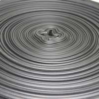 Tuyau d'incendie noir NBR à double revêtement 20 bars 50 mm (2 po) 60 m, durable, flexible, haute pression pour équipement de lutte contre l'incendie