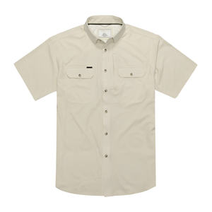 Camisa de pesca con cuello polo personalizada, diseño occidental, 100% poliéster, protección UPF, camuflaje, tallas grandes, con botones. - Product Image 6