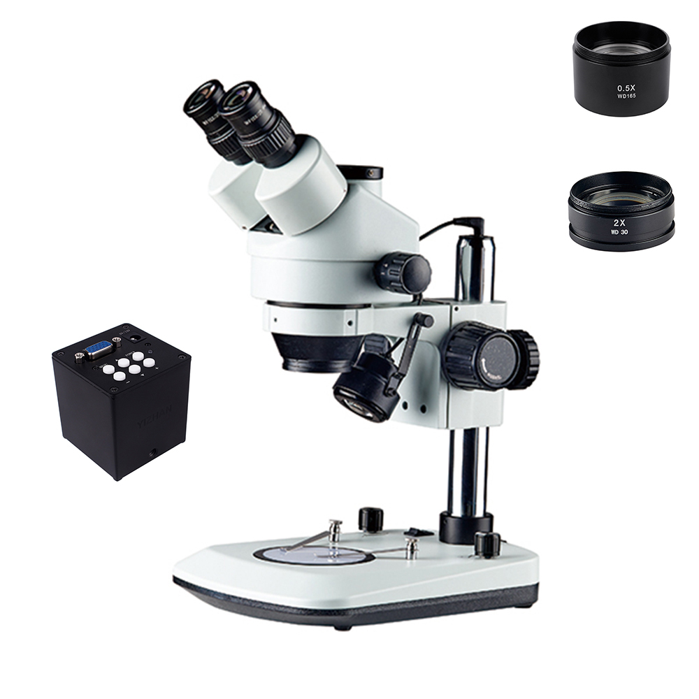 3.5x-90x Zoom Digital microscopio estéreo con 2mp integrado cámara vga microscopio