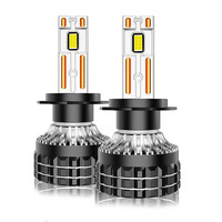 Faro LED H4 de 160W y 50000LM, Súper Brillante, Kit Canbus, Impermeable IP68, 6000K Blanco Natural, Plug and Play para el Mercado de México y Brasil