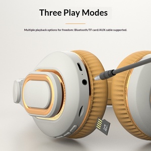 Мягкие высокобелковые амбушюры, <span class=keywords><strong>Bluetooth</strong></span>-гарнитура с поддержкой звонков, радио, SD-карты, выдвижные наушники с мощными басами. - Product Image 3