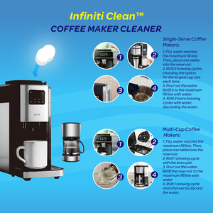 Infiniti Clean Desechable Sólido Efectivo Descalcificación Eliminar Aceites y Residuos de Café Máquina de Café Limpieza de Tabletas - Product Image 6