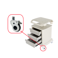 Fabricant de Guangdong Roulette médicale Tige filetée Kingpin creux 3 4 5 pouces Roulette pivotante pour lit d'hôpital et chariots de chariot