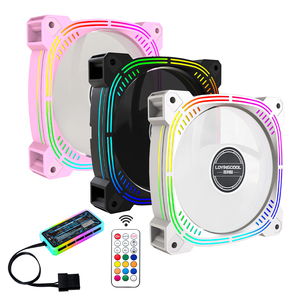 Precio de fábrica Pc Computer <span class=keywords><strong>Fan</strong></span> <span class=keywords><strong>Kit</strong></span> 120mm Radiador RGB OEM Soporte Black Rgb <span class=keywords><strong>Fan</strong></span> con controlador RGB - Product Image 6