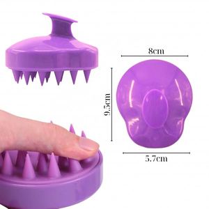 Cepillo Masajeador de Cabello de Silicona Suave para Hombres, Mujeres y Niños, para Masaje Delicado, Uso con Champú y Ducha, para el Cuero Cabelludo - Product Image 3