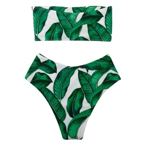 2023 New Floral Print High Cut <b>Push</b> <b>up</b> Quick Dry Two Piece <b>Bikini</b> Swimsuit for Women - Product Image 6