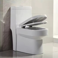 Fournisseur de céramique Articles sanitaires de luxe WC à double chasse Siphon à chasse d'eau S-trap Ensemble de toilettes Salle de bain Toilettes monobloc