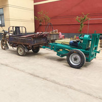 Machine de forage de puits d'eau automatique électrique 220V 150m de profondeur montée sur remorque