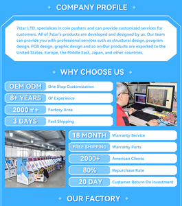 Máquina de Empurrar Moedas Preta, Jogo de Arcade Operado por Moeda com Trocador de Notas - Product Image 4