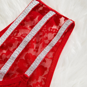 PASUXI Bragas de encaje floral con puntos negros de talle bajo para mujer, transpirables, brillantes, para damas maduras, ¡Gran oferta! - Product Image 4