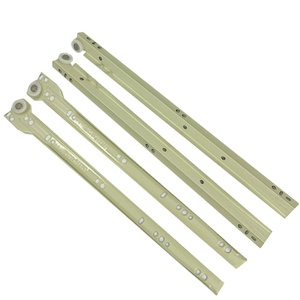 12Inch <span class=keywords><strong>Nylon</strong></span> Con Lăn Kênh Dưới Gắn Tự Đóng Cửa Bóng Ngăn Kéo Trượt Kim Loại Ngăn Kéo Sơn Bột Trượt - Product Image 2