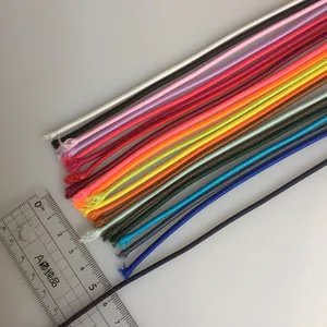 Цветной круглый эластичный шнур, резиновая веревка, эластичная веревка, высококачественный полиэстер, многоцветный или индивидуальный цвет, длина на заказ