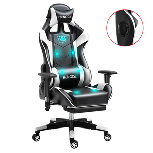 Silla Gamer de masaje rosa con reposapiés, silla Gamer China, venta al por mayor, el mejor - Product Image 3