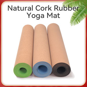 سجادة يوغا فاخرة عالية الجودة من مادة TPE والفلين، طبقة مزدوجة مضادة للانزلاق، حصيرة تمارين للبيلاتس واليوجا - Product Image 2