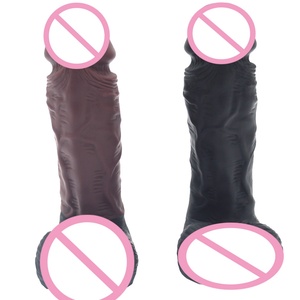 FAAK Dildo de Silicona Realista de 25 cm de Largo, Dildo Grueso de Silicona, Juguetes Sexuales Eróticos para Adultos, Dildo Negro Enorme para Tapón Anal - Product Image 2