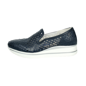 Cinzia Soft Slip-Ons Blu 36 Zapatos Cómodos de Cuero Perforado - Product Image 2
