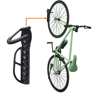 Râtelier pour vélo en acier vertical mural crochet <span class=keywords><strong>garage</strong></span> intérieur d'attelage <span class=keywords><strong>porte</strong></span>-vélos - Product Image 1
