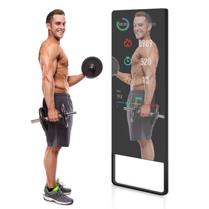Tounchscreen Personal Trainer Mirror Floor Standing LCD <b>Display</b> AI Artificial Home Gym Strength Smart Exercise Fitness MS32AFA13 - Product Image 1