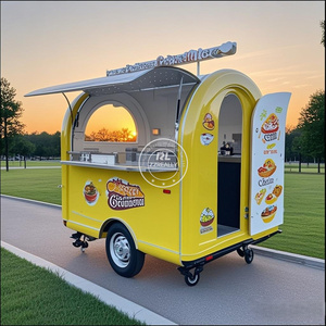 2025 Cheap Price Towable <strong>Food</strong> Trailer Simple <strong>Food</strong> Kiosk Street Mobile Bar Kitchen Small Hot Dog Ice Cream Foodcart Germany - Product Image 3