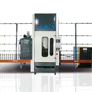 เครื่องพ่นทรายกระจกแนวตั้งรุ่น SKS-2500 จากกวางโจว คุณภาพสูง ควบคุมด้วยระบบ PLC พร้อมปืนพ่นสามหัว  มอเตอร์ ปั๊ม และชิ้นส่วนเกียร์ที่จำเป็น - Product Image 1